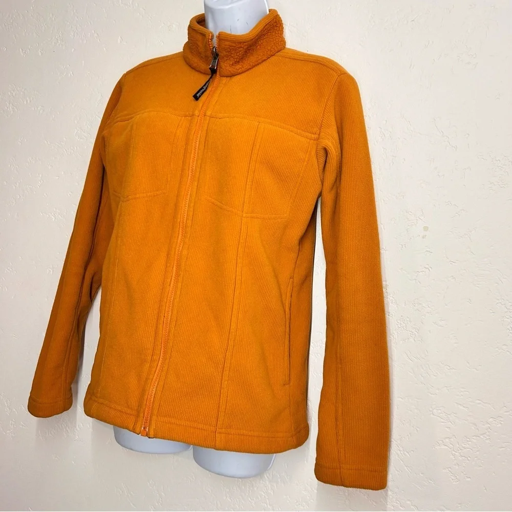 Patagonia Vintage Women’s Synchilla Fleece Full-Zip Jacket Size M Rust Orange
